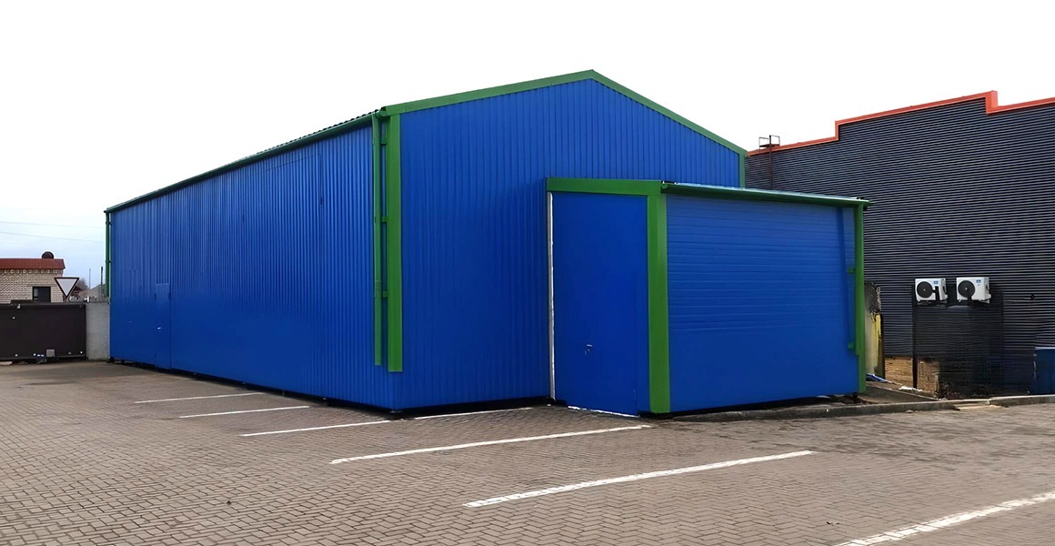 Ангар из металлоконструкций - проект 3