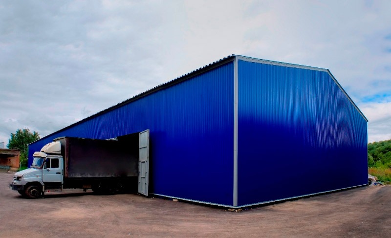 Ангар из металлоконструкций - проект 2